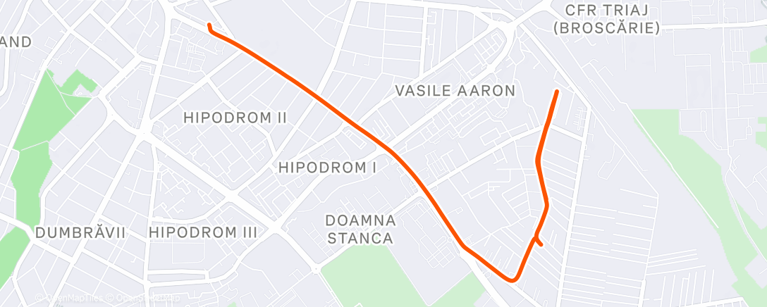 Карта физической активности (Afternoon Ride)