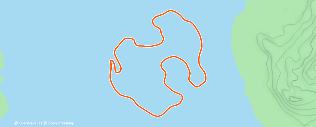 Map of the activity, Zwift - Volcano Circuit in Watopia