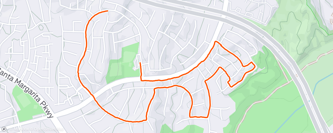 Map of the activity, Walk with Sandy and Oaks