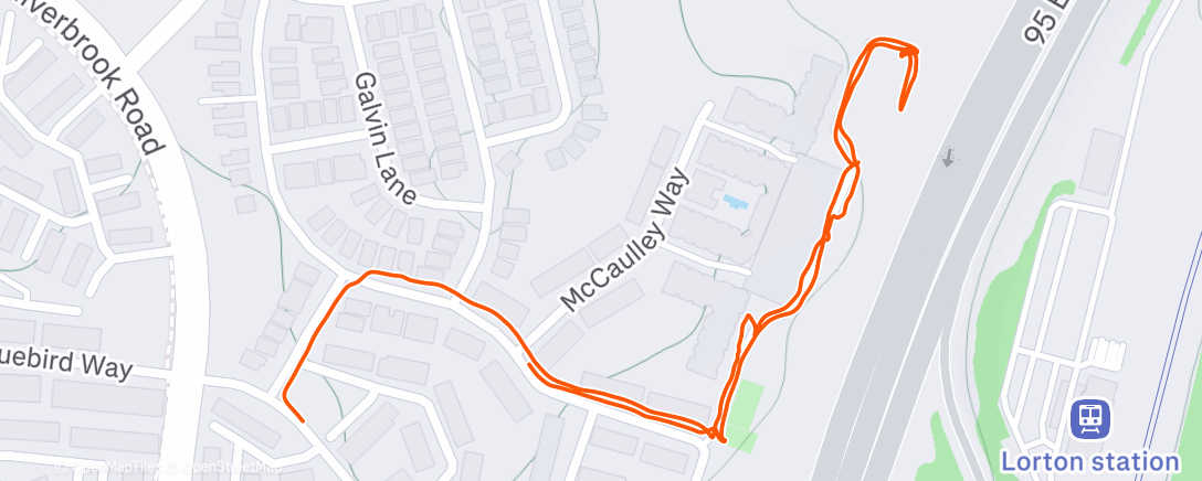 Map of the activity, Afternoon Walk