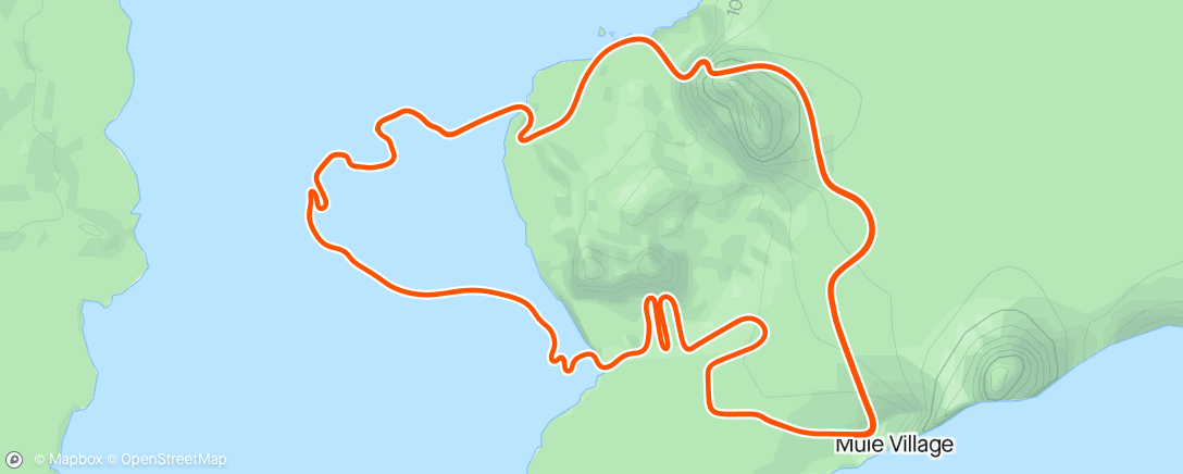 Map of the activity, Zwift - een uur is een uur ! Volcano Flat in Watopia with Maria