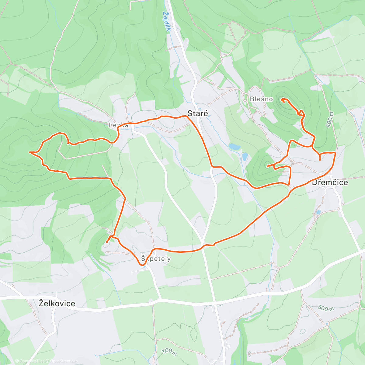 Map of the activity, Horobraní