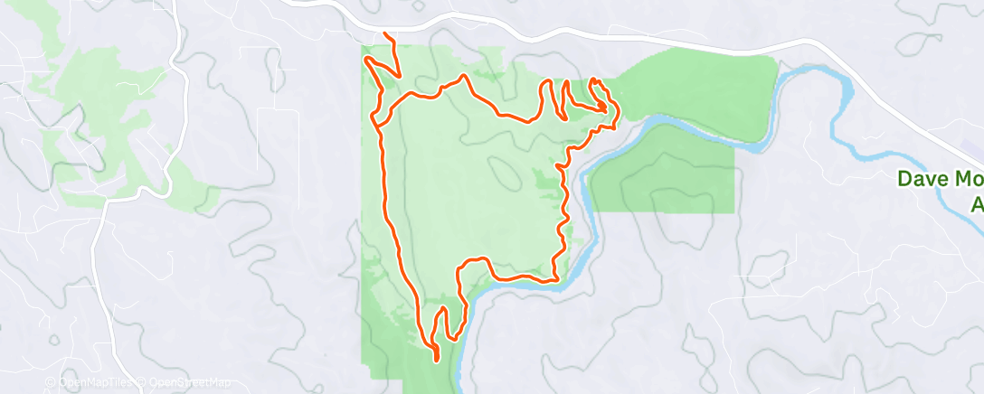 Map of the activity, Lunch Run