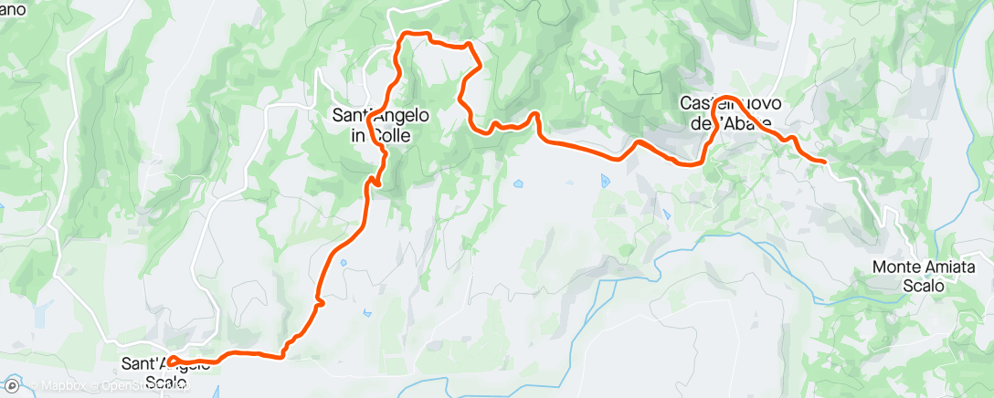 Map of the activity, Sessione dell'ora di pranzo di Gravel biking