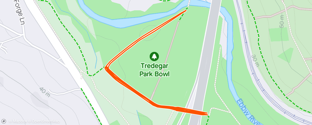 Map of the activity, Tredegar Park Club Pyramid session
