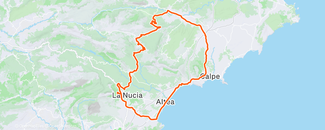Map of the activity, Morning Ride