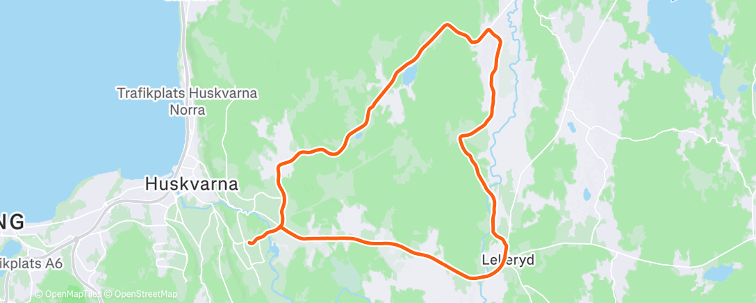 Map of the activity, Morning Ride