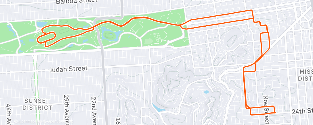 Карта физической активности (Morning Ride)