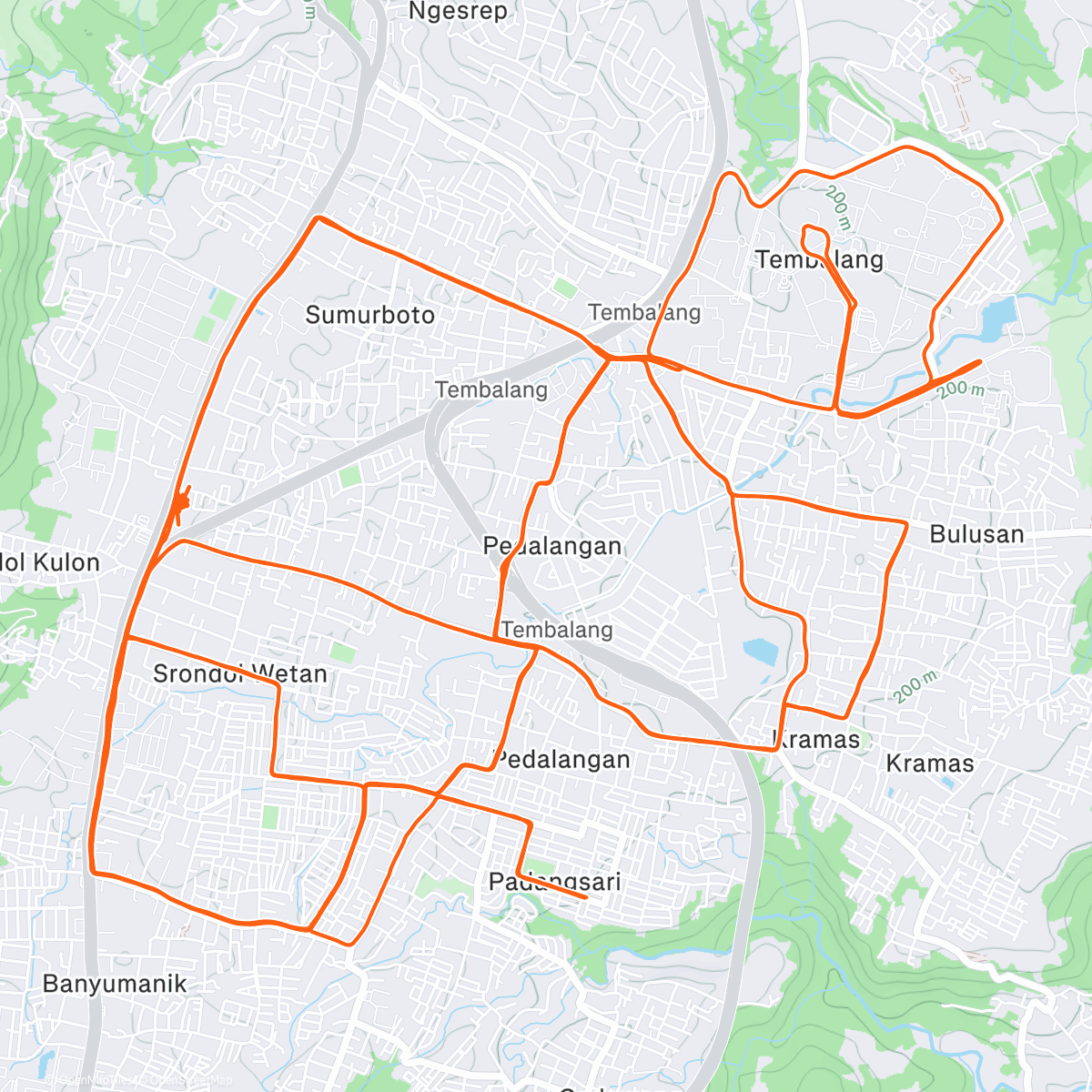 Карта физической активности (#OAOT2025 - Bersepeda Pagi..☁️🌥️🌞🥰
Mampir ngopi di Rodalink Setiabudi, Semarang..Trims n GBU..)