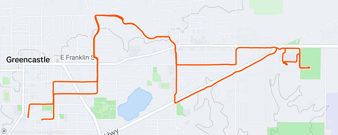 Map of the activity, Lunch E-Bike Ride