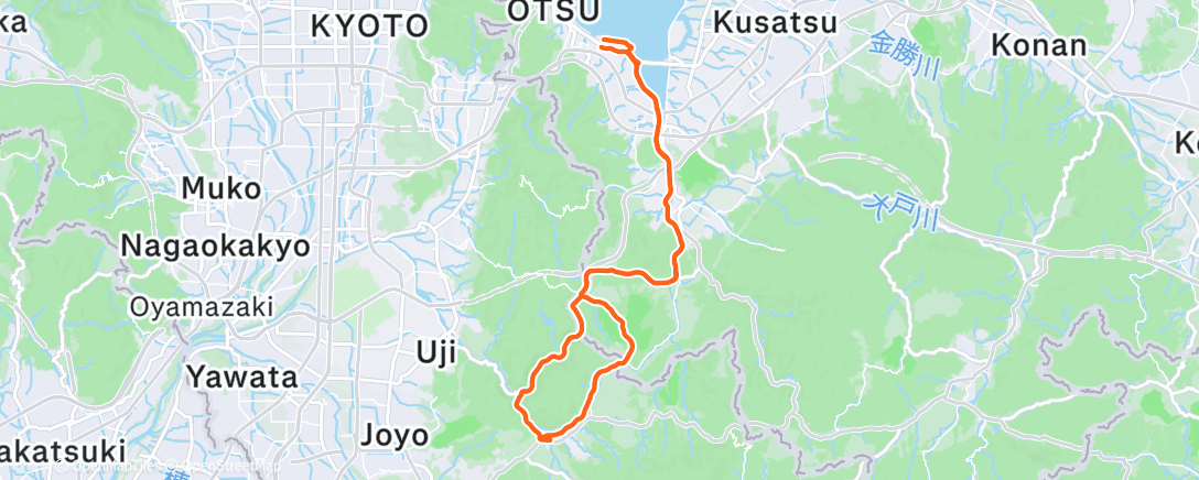 Map of the activity, 朝のライド