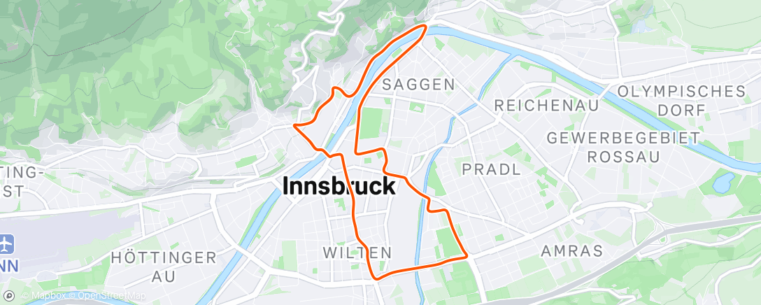 Map of the activity, Zwift - Pacer Group Ride: Innsbruckring in Innsbruck with Taylor