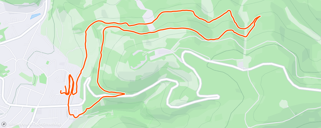 Map of the activity, Lauf am Nachmittag