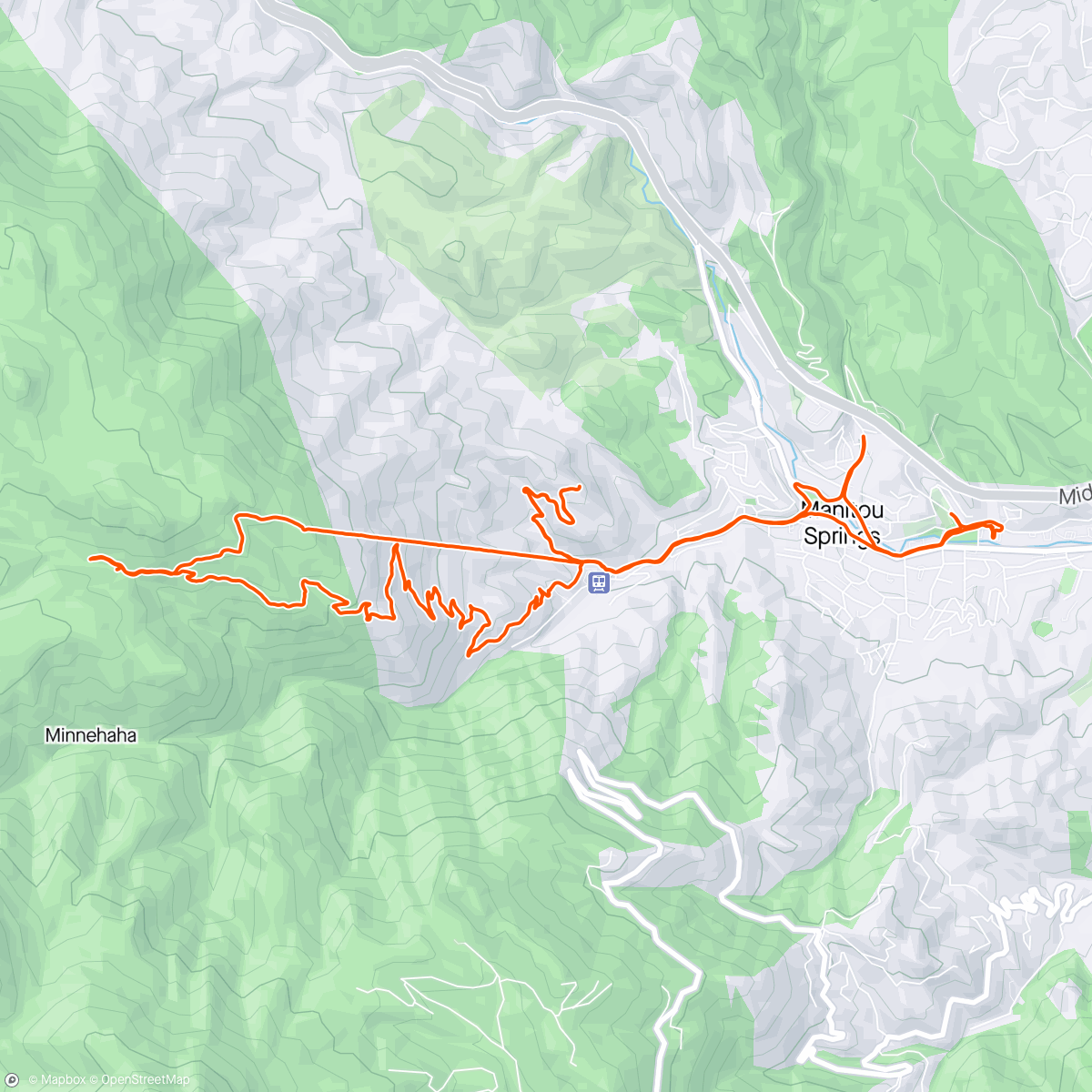 Map of the activity, Incline and more