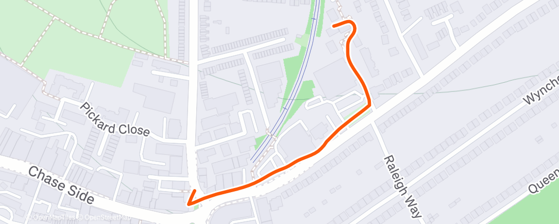 Map of the activity, Night Walk