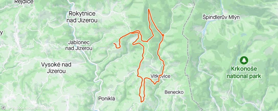 Map of the activity, Pokoukat se po horách.
