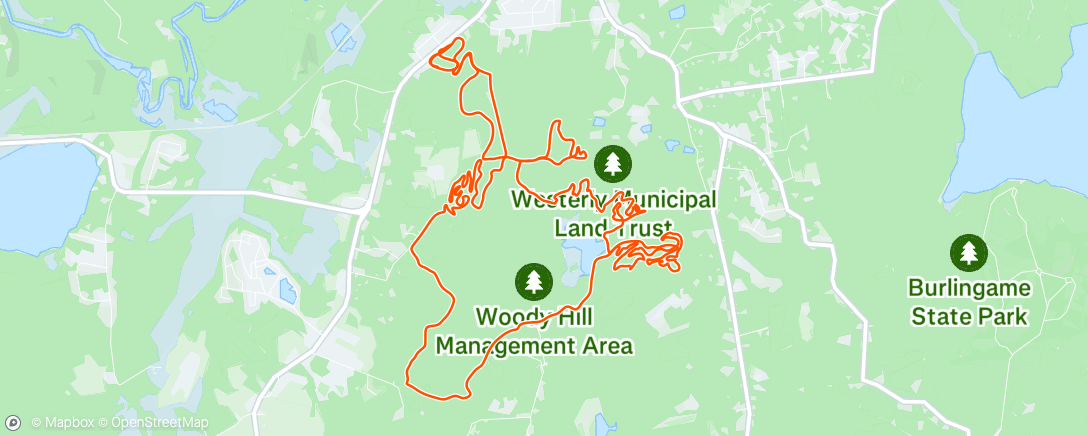 Map of the activity, Afternoon Ride