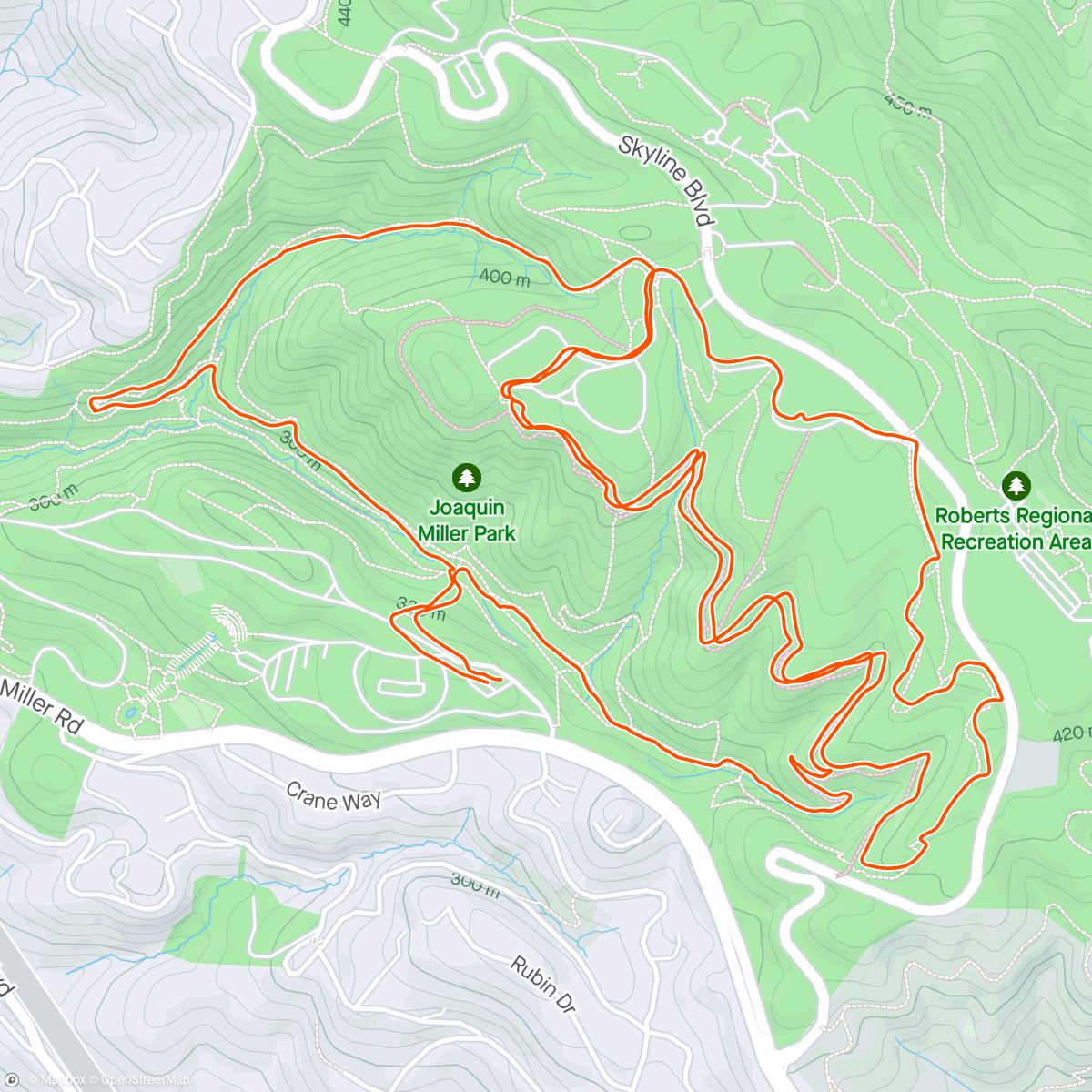 Map of the activity, 2024 Joaquin Miller Damage Assessment