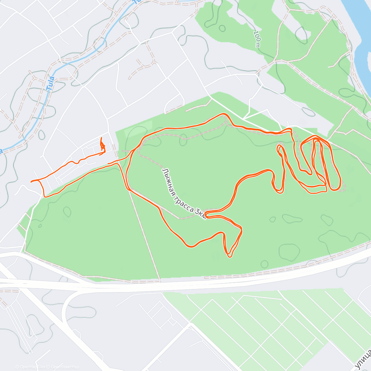 Карта физической активности (Трейлраннинг (после обеда))