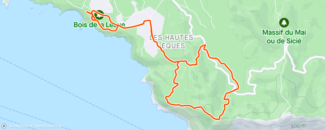 Map of the activity, Petit trail avec ma 🩷