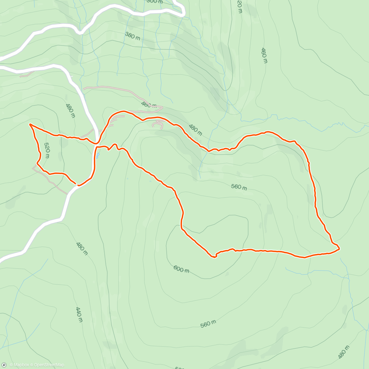 Map of the activity, A few mountain miles with the kids