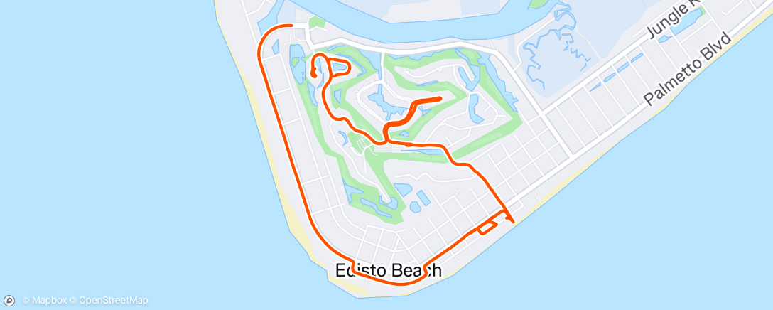 Map of the activity, Evening Walk