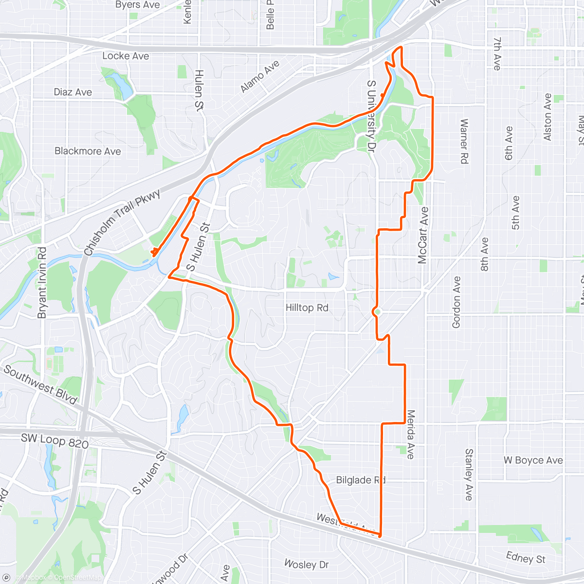Map of the activity, Solo Breakfast Ride to Ascension Coffee