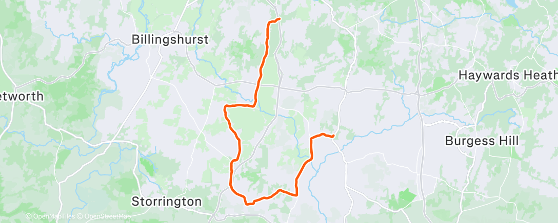 Map of the activity, Morning Ride