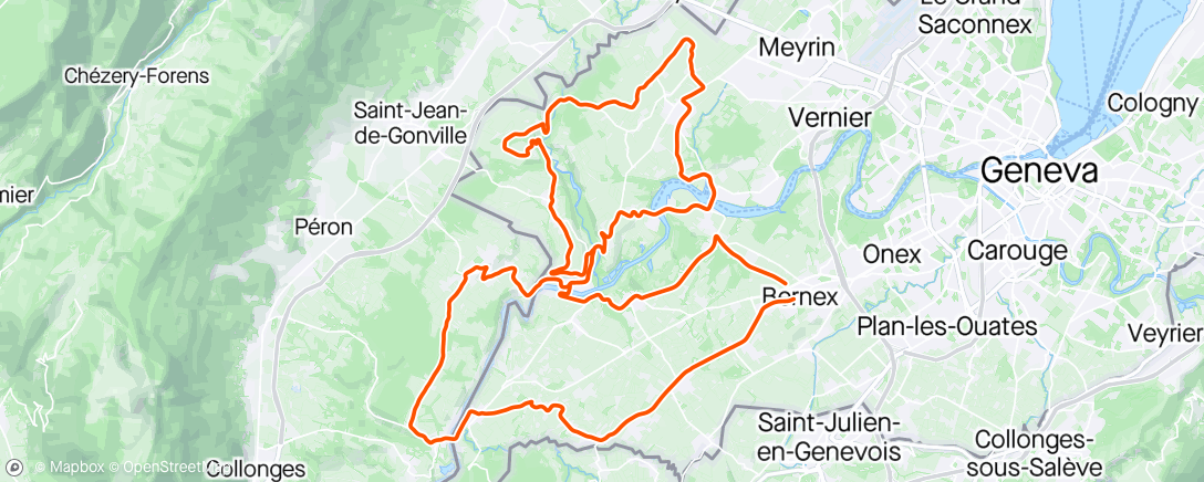 Map of the activity, Un p’tit soupçon de valloné and a big dollop of bise