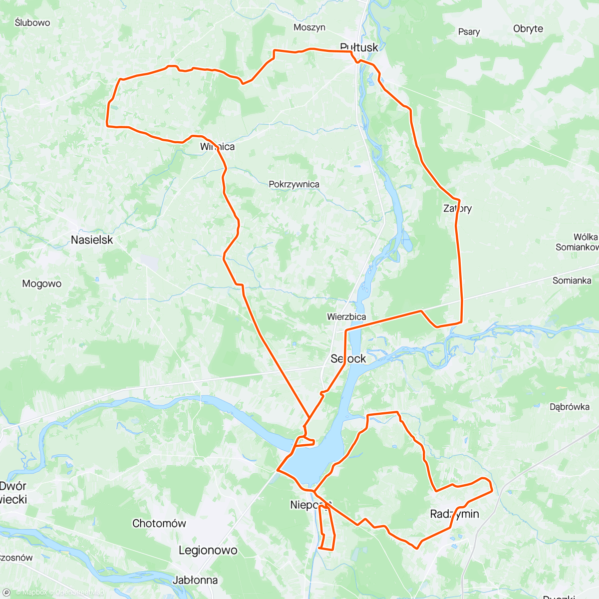 Map of the activity, Morning Group Ride with bonus