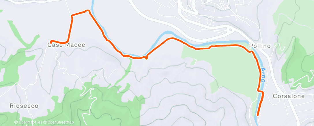 Карта физической активности (Corsa mattutina)