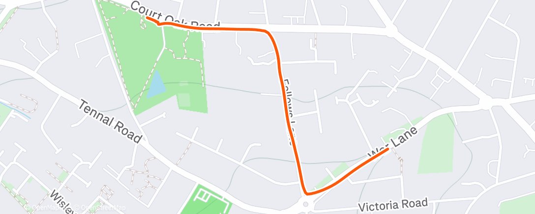 Map of the activity, Cool down