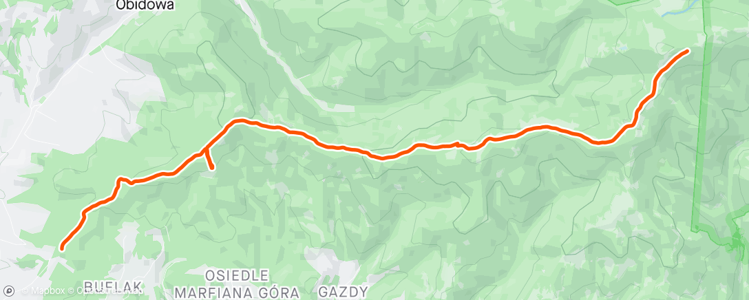 Mapa da atividade, Lunch Hike