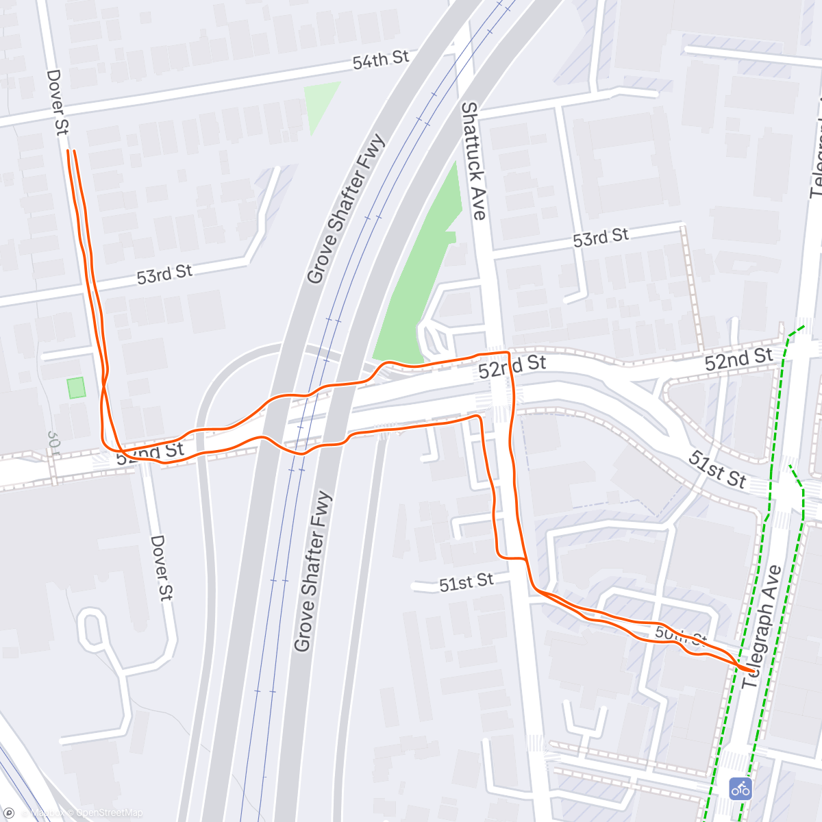 Map of the activity, Lunch Walk