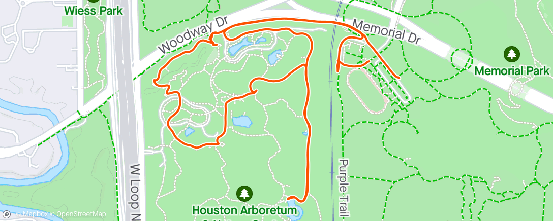 Map of the activity, Evening Walk