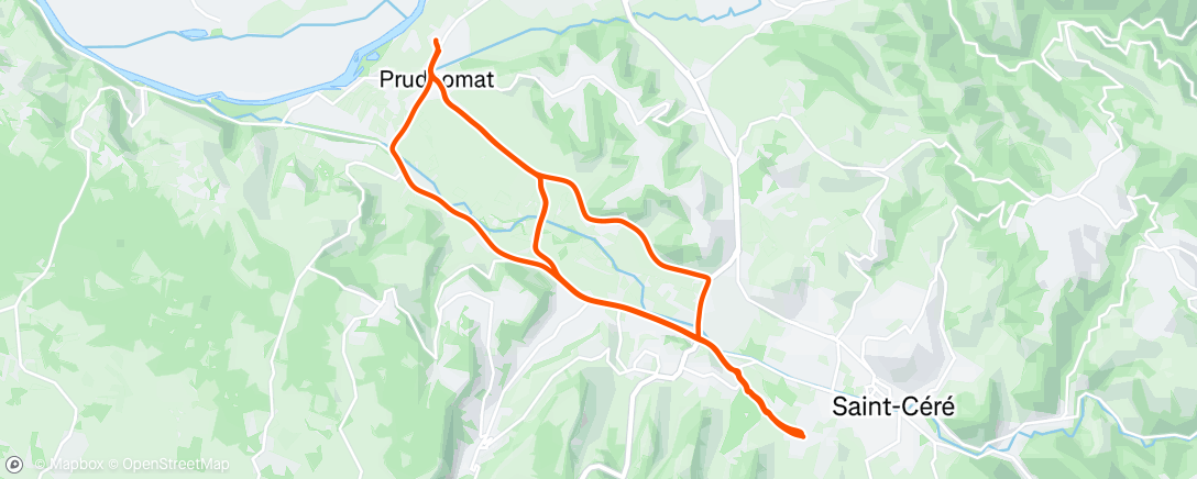 Map of the activity, Velotaf