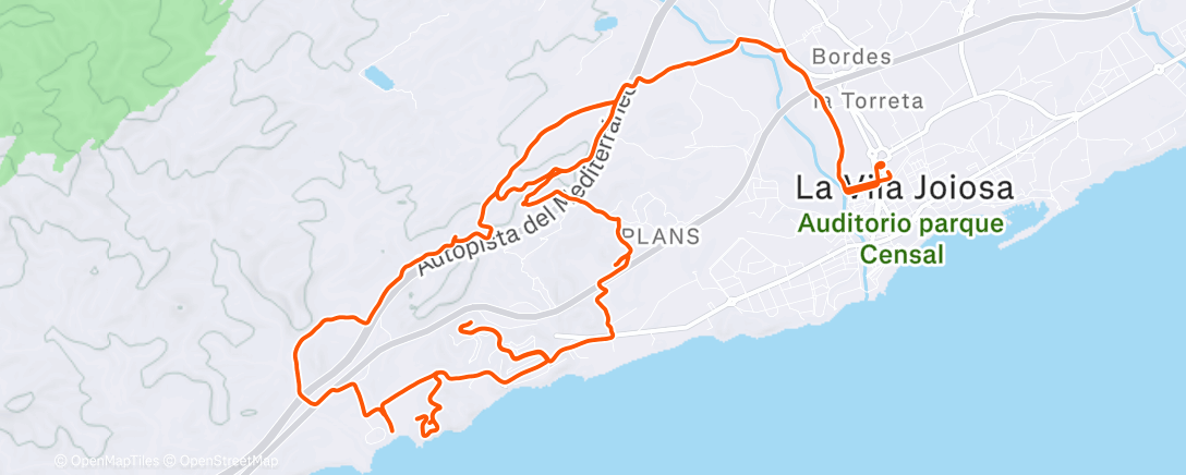 Карта физической активности (Morning Ride)