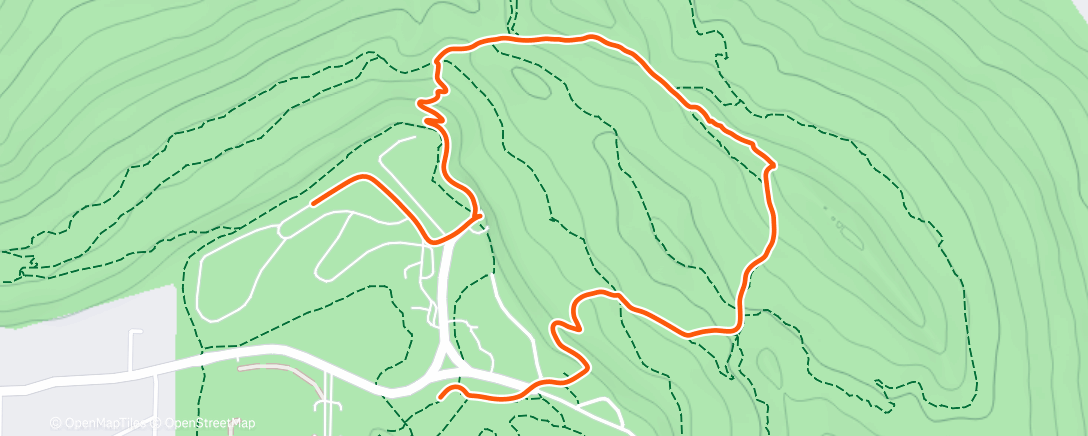 Map of the activity, Afternoon Walk