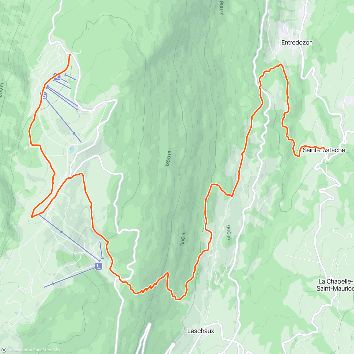 Map of the activity, Une petite partie de la Maxi-boue