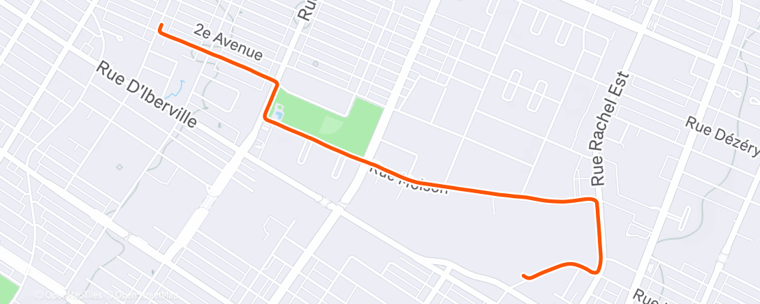 Map of the activity, Sortie vélo dans l'après-midi