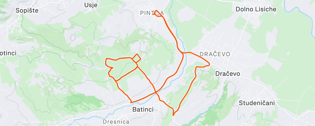 Map of the activity, Zona #1