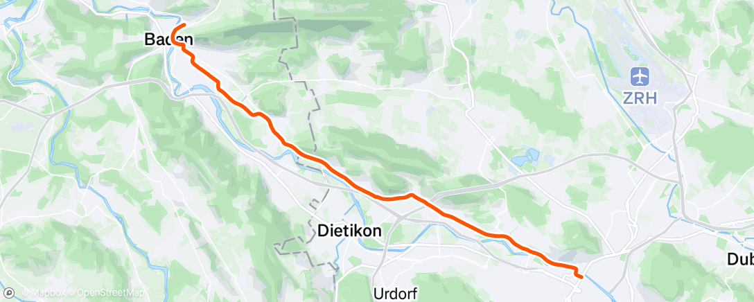 Map of the activity, Morning Ride