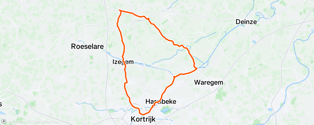 Map of the activity, Morning Ride