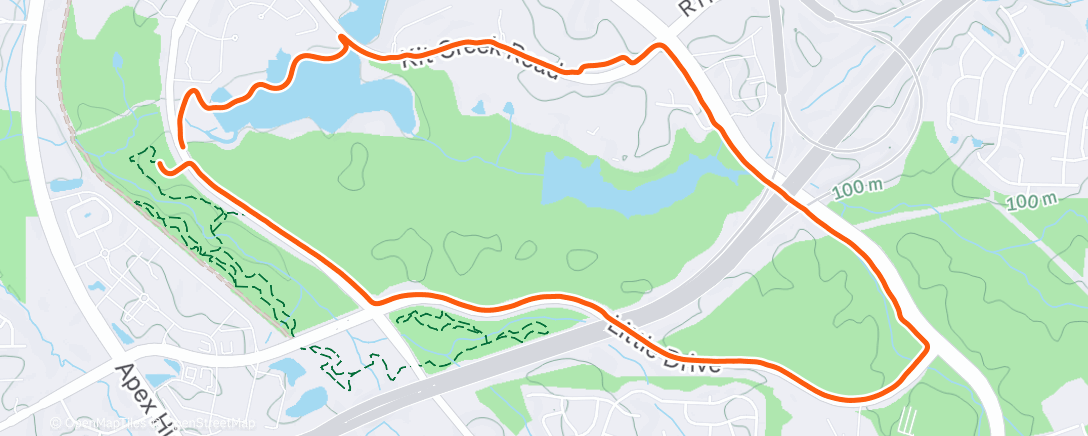 Map of the activity, Pushing the pace, burning the xmas fuel