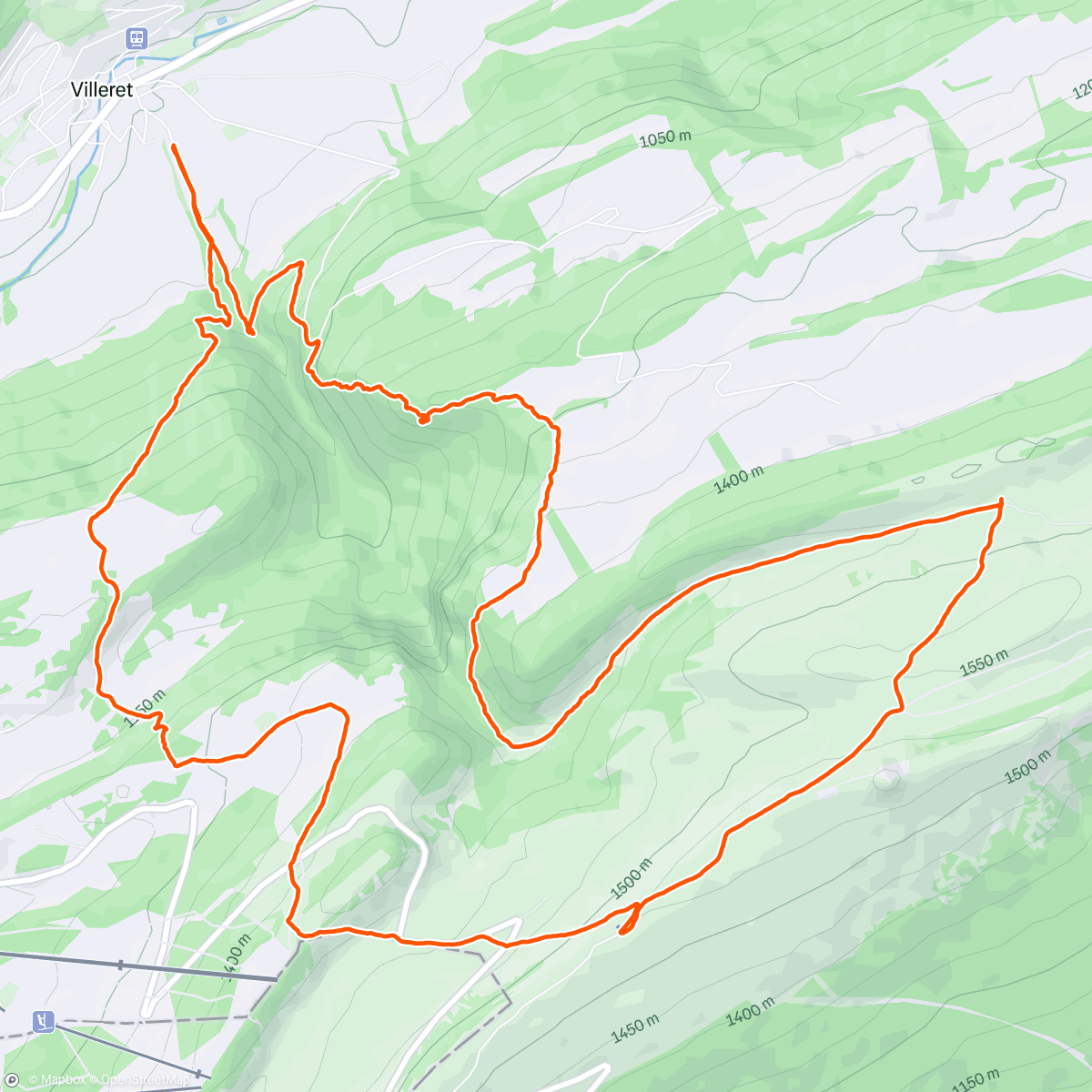 Map of the activity, Randonnée le midi