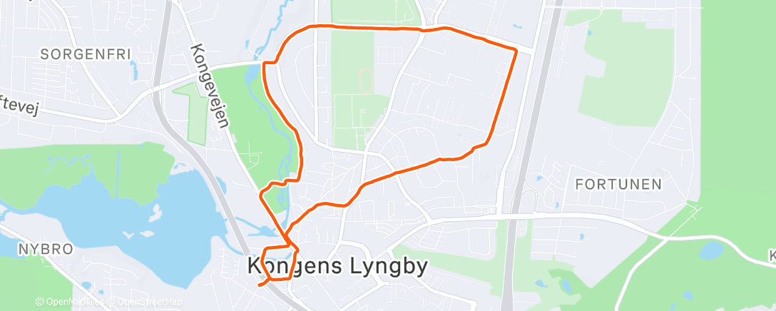 Map of the activity, Det er pænt, men aaaalt for koldt 🥶