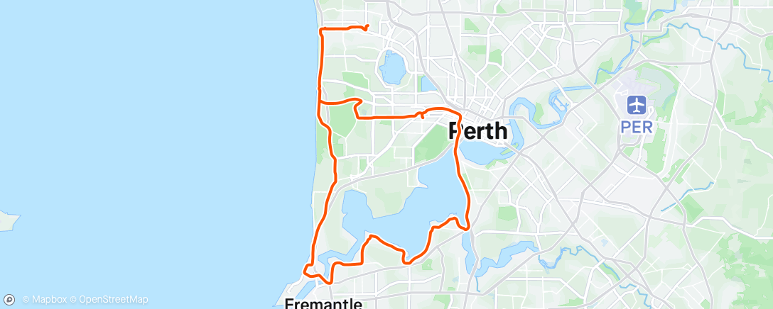 Mappa dell'attività Morning Ride