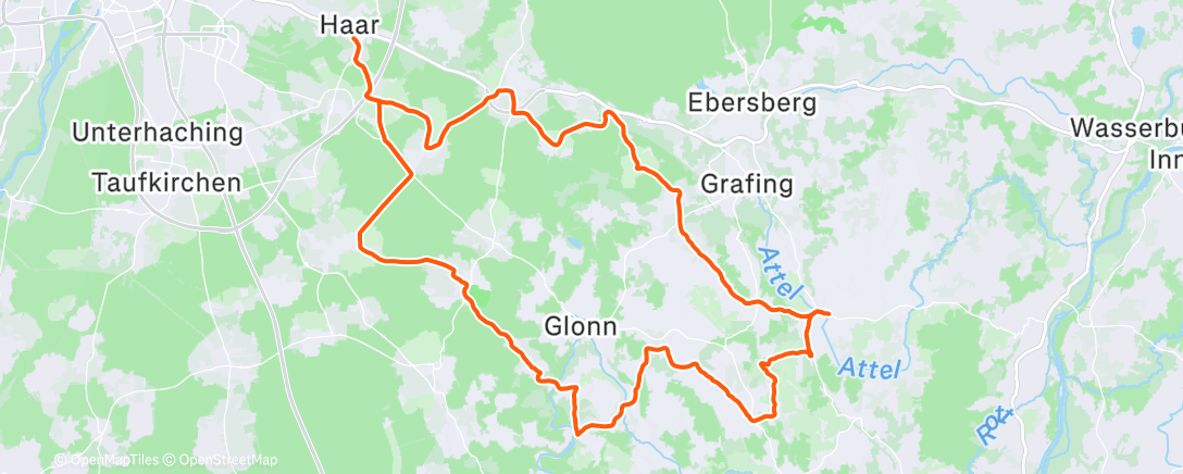 Map of the activity, 19/24: "Christmas Ride" mit den 🌪️🦅 und die 10k vollmachen