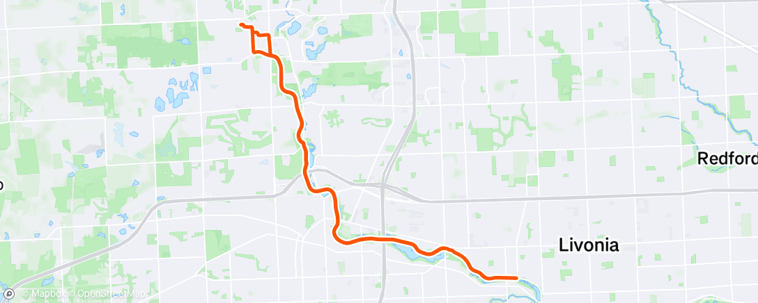 Map of the activity, Afternoon Ride