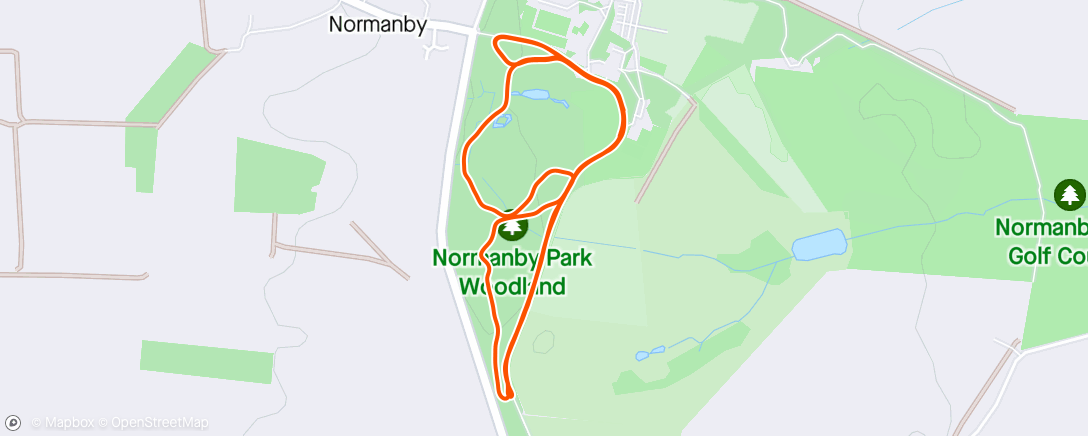 Map of the activity, Parkrun #195